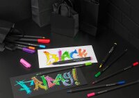 FABER-CASTELL Black Edition Filzstifte farbsortiert, 20 St.