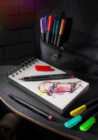 FABER-CASTELL Black Edition Filzstifte farbsortiert, 20 St.