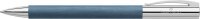 FABER-CASTELL Kugelschreiber Ambition Edelharz blau/silber, Schreibfarbe: schwarz, 1 St.