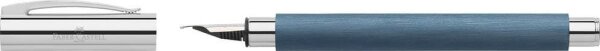 FABER-CASTELL Ambition Edelharz Patronenfüller blau/silber M (mittel), 1 St.
