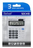 Rebell SDC410 Tischrechner weiß/schwarz