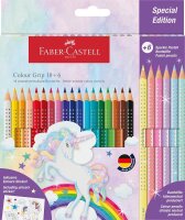 FABER-CASTELL Colour Grip Buntstifte farbsortiert, 24 St.