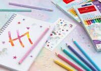 FABER-CASTELL Colour Grip Buntstifte farbsortiert, 24 St.