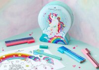 FABER-CASTELL Connector Einhorn Filzstifte farbsortiert,...
