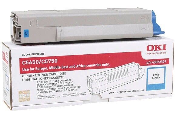 OKI 43872307  cyan Toner