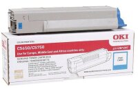 OKI 43872307  cyan Toner