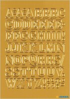 HERMA Klebebuchstaben 4183 Buchstaben A-Z, gold 10,0 mm,...