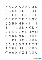 HERMA Klebebuchstaben 4154 Buchstaben A-Z, schwarz, 240...