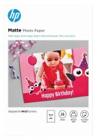 HP Fotopapier 7HF70A 10,0 x 15,0 cm matt 180 g/qm 25 Blatt