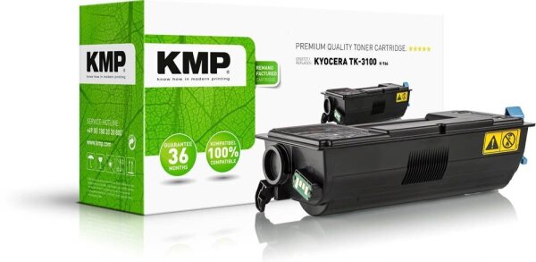 KMP K-T66  schwarz Toner kompatibel zu KYOCERA TK-3100