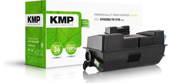KMP K-T64  schwarz Toner kompatibel zu KYOCERA TK-3130