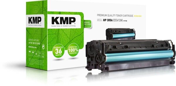 KMP H-T160  gelb Toner kompatibel zu HP 305A (CE412A)