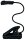WEDO 2541001 LED Buch-Leselampe schwarz, 1 St.