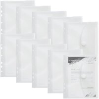 FolderSys Dokumententaschen DIN A5 transparent genarbt 0,20 mm, 10 St.