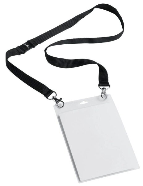 DURABLE EVENT Namensschilder mit Textilband 10,5 x 14,8 cm, 10 St.