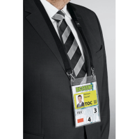 DURABLE EVENT Namensschilder mit Textilband 10,5 x 14,8 cm, 10 St.