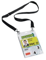 DURABLE EVENT Namensschilder mit Textilband 10,5 x 14,8 cm, 10 St.
