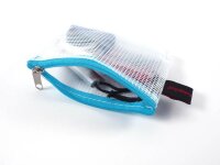 FolderSys Reißverschlussbeutel DIN A7 transparent/blau 0,15 mm, 1 St.