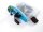 FolderSys Reißverschlussbeutel DIN A7 transparent/blau 0,15 mm, 1 St.