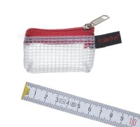 FolderSys Reißverschlussbeutel je 1 x 170 x 40 mm grau, 80 x 55 mm schwarz, 80 x 30 mm blau, 55 x 35 mm rot transparent/farbsortiert 0,15 mm, 4 St.