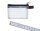 FolderSys Reißverschlussbeutel je 1 x 170 x 40 mm grau, 80 x 55 mm schwarz, 80 x 30 mm blau, 55 x 35 mm rot transparent/farbsortiert 0,15 mm, 4 St.