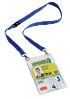 DURABLE EVENT Namensschilder mit Textilband 10,5 x 14,8 cm, 10 St.