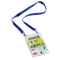 DURABLE EVENT Namensschilder mit Textilband 10,5 x 14,8 cm, 10 St.
