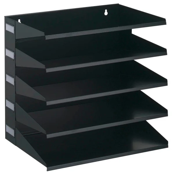 DURABLE Sortierstation schwarz mit 5 Fächern