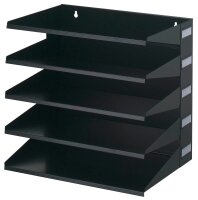 DURABLE Sortierstation schwarz mit 5 Fächern