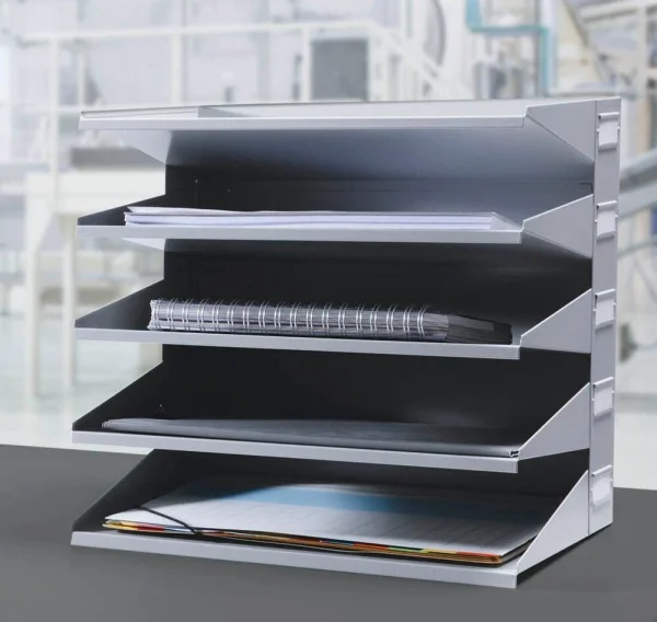 DURABLE Sortierstation grau mit 5 Fächern