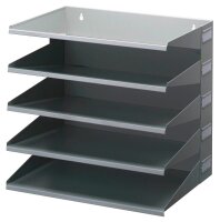 DURABLE Sortierstation grau mit 5 Fächern