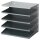 DURABLE Sortierstation grau mit 5 Fächern