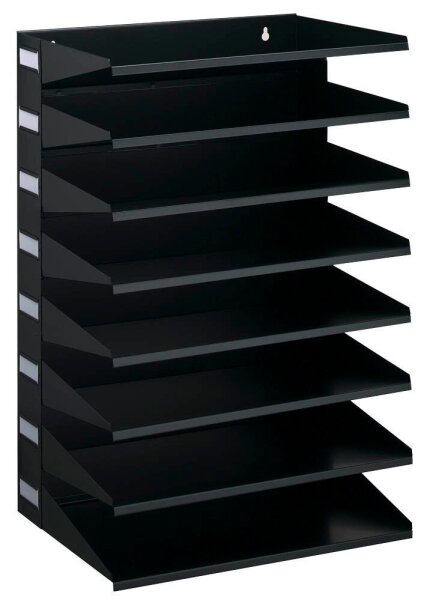 DURABLE Sortierstation schwarz mit 8 Fächern