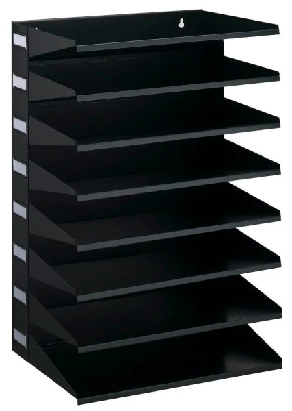 DURABLE Sortierstation schwarz mit 8 Fächern