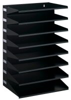DURABLE Sortierstation schwarz mit 8 Fächern