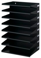 DURABLE Sortierstation schwarz mit 8 Fächern