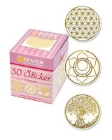 AVERY Zweckform Aufkleber 56817 Lebensblume, gold, 50...