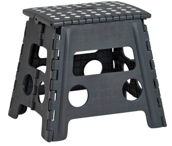 Zeller Klapphocker schwarz 1 Stufe, H: 32,0 cm