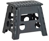 Zeller Klapphocker schwarz 1 Stufe, H: 32,0 cm