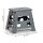 Zeller Klapphocker schwarz 1 Stufe, H: 32,0 cm