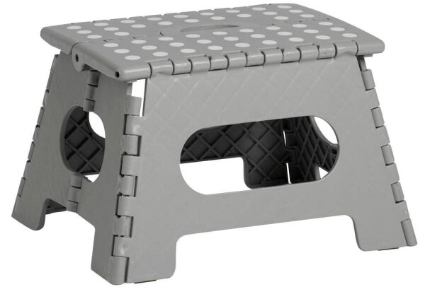 Zeller Tritthocker grau 1 Stufe, H: 22,0 cm