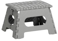 Zeller Tritthocker grau 1 Stufe, H: 22,0 cm