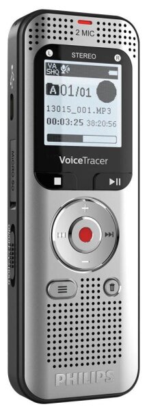 PHILIPS DVT2015 mit automatischer Spracherkennung digitales Diktiergerät 8 GB