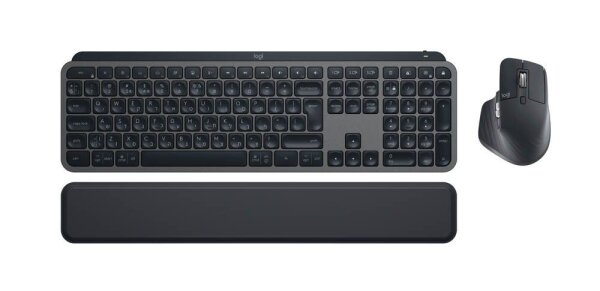 Logitech MX Keys S Combo Tastatur-Maus-Set kabellos schwarz