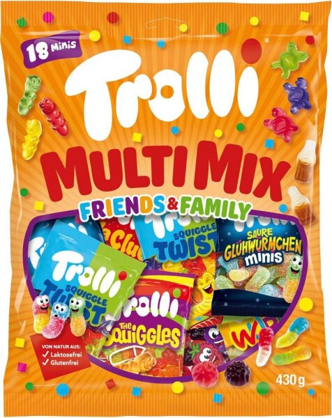 Trolli MULTI MIX Friends & Family Fruchtgummi 18 St./ 430,0 g, 1 St.