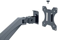 LEITZ Monitor-Halterung Ergo 64890089 dunkelgrau für 1 Monitor, Tischklemme