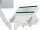 LEITZ Laptop-Monitor-Halterung Ergo 65380085 lichtgrau für 1 Monitor und 1 Laptop, Tischklemme