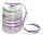 PRÄSENT Geschenkband Raffia matt lila/grün/weiß 3,0 mm x 50,0 m