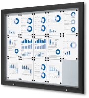Showdown® Displays Schaukasten Premium schwarz 15x...