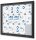 Showdown® Displays Schaukasten Premium schwarz 15x DIN A4 124,5 x 4,7 x 106,7 cm, 1 St.